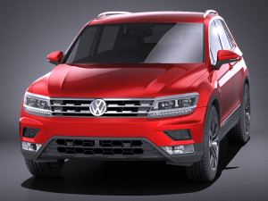 Volkswagen Tiguan 2017 vray Modelo 3D