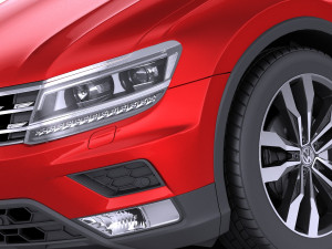 Volkswagen Tiguan 2017 vray Modelo 3D