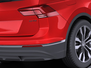 Volkswagen Tiguan 2017 vray Modelo 3D