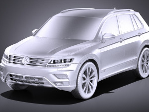 Volkswagen Tiguan 2017 vray Modelo 3D
