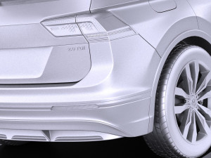 Volkswagen Tiguan 2017 vray Modelo 3D