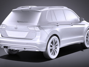 Volkswagen Tiguan 2017 vray Modelo 3D