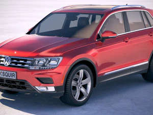 Volkswagen Tiguan USA 2018 3D Model