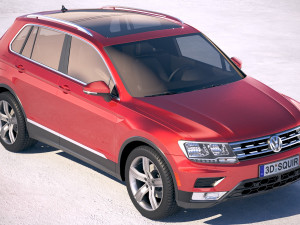 Volkswagen Tiguan USA 2018 3D Model