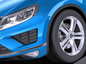 Volkswagen Touareg 2015 vray 3D Modell