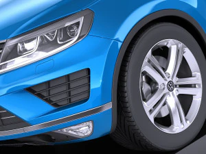Volkswagen Touareg 2015 vray 3D Model