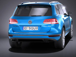 Volkswagen Touareg 2015 vray 3D Model