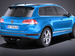 Volkswagen Touareg 2015 vray 3D Modell