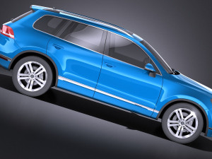 Volkswagen Touareg 2015 vray 3D Modell