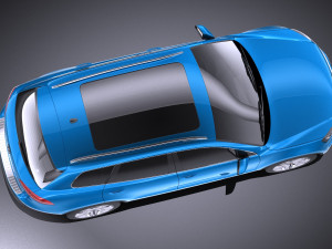 Volkswagen Touareg 2015 vray 3D Modell