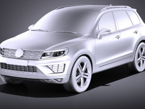 Volkswagen Touareg 2015 vray 3D Modell