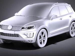 Volkswagen Touareg 2015 vray 3D Model