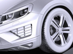 Volkswagen Touareg 2015 vray 3D Model