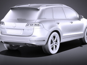 Volkswagen Touareg 2015 vray 3D Modell
