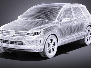 Volkswagen Touareg 2015 vray 3D Modell