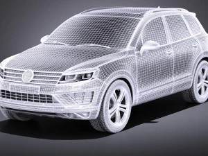 Volkswagen Touareg 2015 vray 3D Model