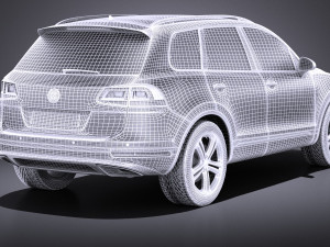 Volkswagen Touareg 2015 vray 3D Modell