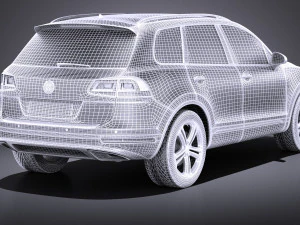 Volkswagen Touareg 2015 vray 3D Model