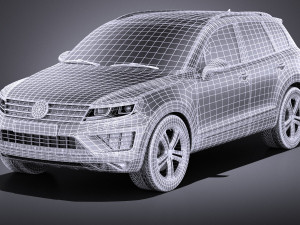 Volkswagen Touareg 2015 vray 3D Modell