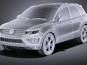 Volkswagen Touareg 2015 vray 3D Model