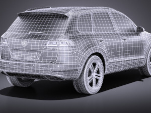 Volkswagen Touareg 2015 vray 3D Modell