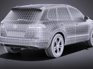 Volkswagen Touareg 2015 vray 3D Model
