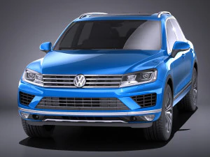 Volkswagen Touareg 2016 vray 3D Model