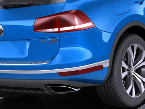 Volkswagen Touareg 2016 vray 3D 모델