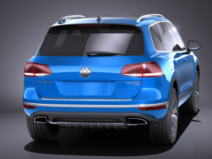 Volkswagen Touareg 2016 vray 3D 모델