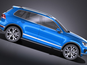 Volkswagen Touareg 2016 vray 3D 모델
