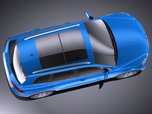 Volkswagen Touareg 2016 vray 3D 모델