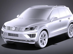Volkswagen Touareg 2016 vray 3D Model
