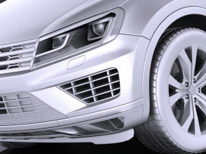 Volkswagen Touareg 2016 vray 3D Model
