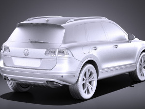 Volkswagen Touareg 2016 vray 3D 모델