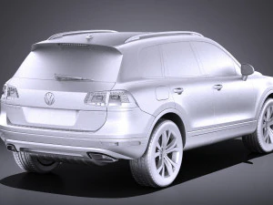 Volkswagen Touareg 2016 vray 3D Model