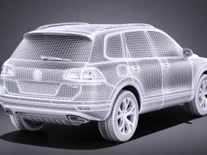 Volkswagen Touareg 2016 vray 3D Model