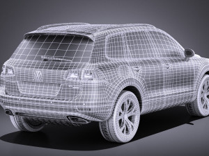 Volkswagen Touareg 2016 vray 3D 모델