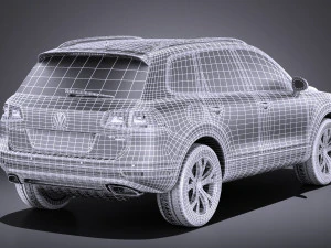 Volkswagen Touareg 2016 vray 3D Model