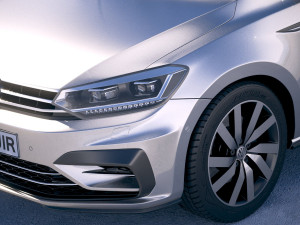Volkswagen Touran R-line 2018 Modelo 3D