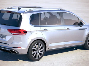 Volkswagen Touran R-line 2018 3D Model