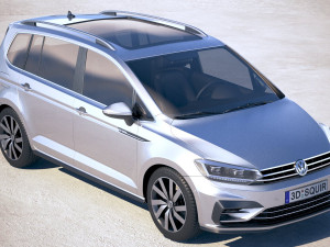 Volkswagen Touran R-line 2018 Modelo 3D