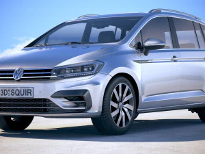 Volkswagen Touran R-line 2018 3D Model