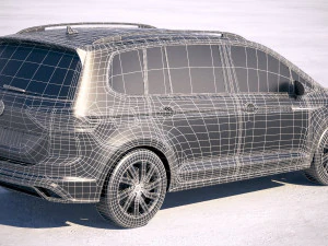 Volkswagen Touran R-line 2018 3D Model
