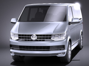 Volkswagen Transporter Multivan T6 2016 vray Model 3D
