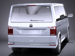Volkswagen Transporter Multivan T6 2016 vray Model 3D