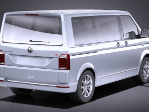 Volkswagen Transporter Multivan T6 2016 vray Model 3D