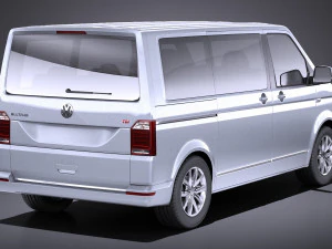 Volkswagen Transporter Multivan T6 2016 vray 3D Model