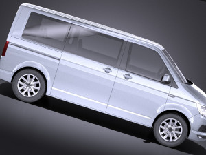 Volkswagen Transporter Multivan T6 2016 vray Model 3D
