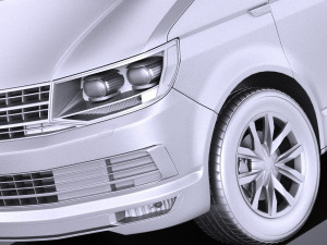 Volkswagen Transporter Multivan T6 2016 vray Model 3D
