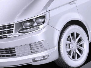 Volkswagen Transporter Multivan T6 2016 vray 3D Model